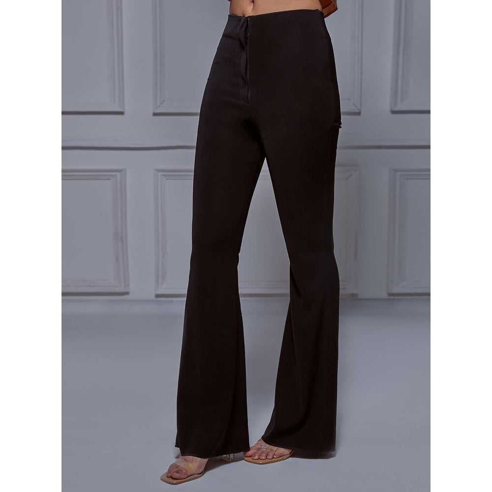 Torsha Black Sculpted Boot Cut Pant