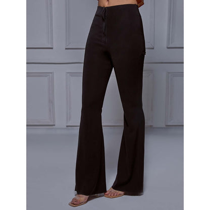 Torsha Black Sculpted Boot Cut Pant