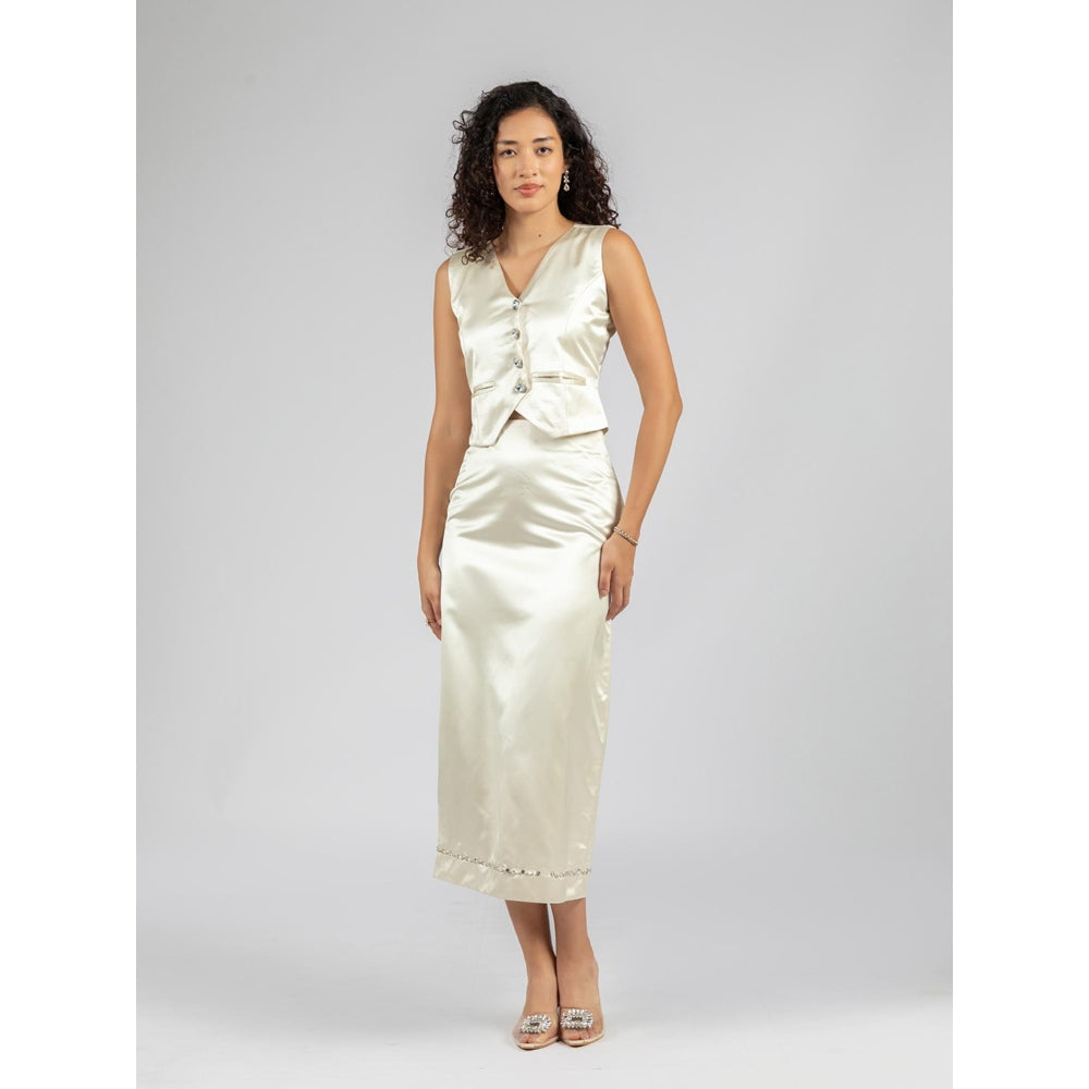 Torsha White Co-Ord Set