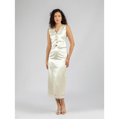 Torsha White Co-Ord Set