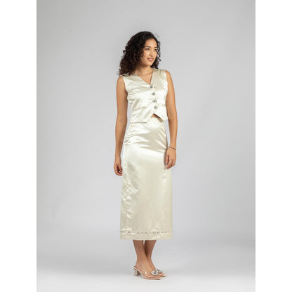 Torsha White Co-Ord Set