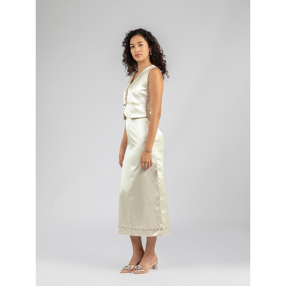 Torsha White Co-Ord Set
