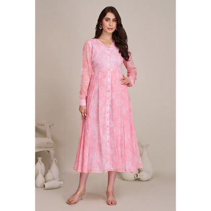 Torsha Womens Pink Printed Dress