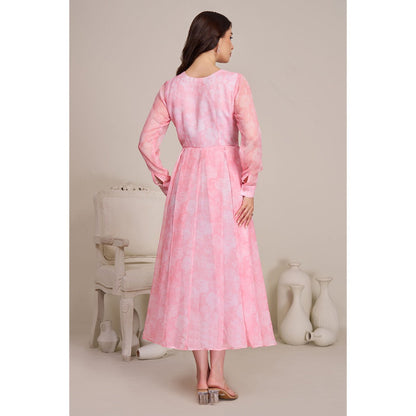 Torsha Womens Pink Printed Dress