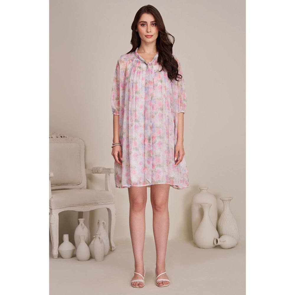 Torsha Womens Colourful Floral Printed Short Dress