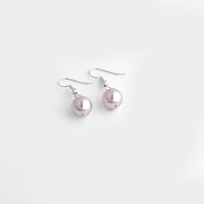 TOTAPARI Fossil Pink Pearls Necklace with Earrings