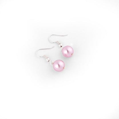 TOTAPARI Wild Orchid Pink Pearls Necklace with Earrings