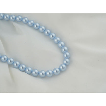 TOTAPARI Ice Blue Pearls Necklace with Earrings