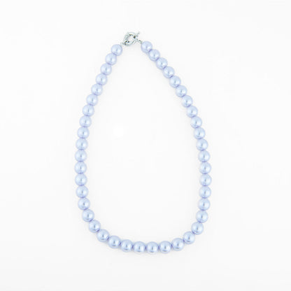 TOTAPARI Ice Blue Pearls Necklace with Earrings