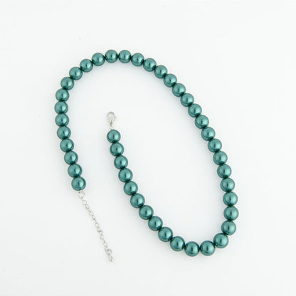 TOTAPARI British Green Pearls Necklace with Earrings
