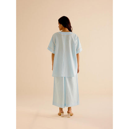 TRISARA Blue Picnic Co-Ord (Set of 2)