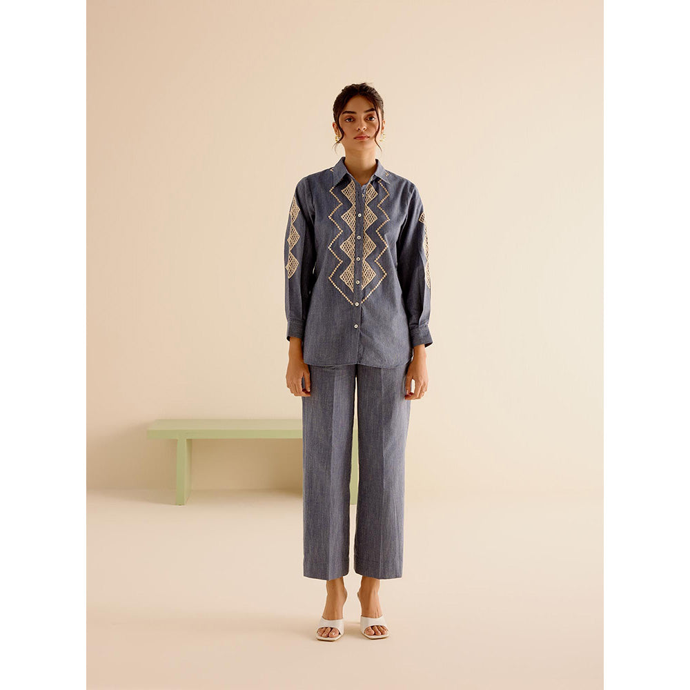 TRISARA Grey Bluebell Co-Ord (Set of 2)