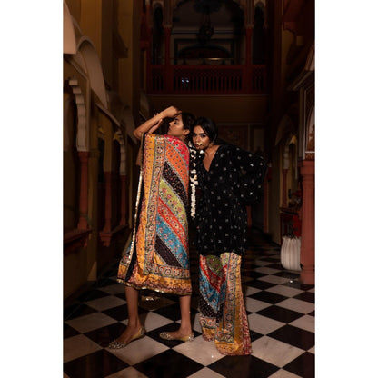 Tussya by Shreya Anika Multi-Color Kaftan Dress