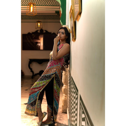 Tussya by Shreya Gyaana Multi-Color Kurta with Pant (Set of 2)