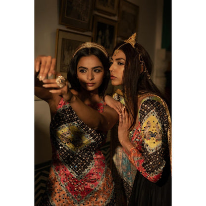 Tussya by Shreya Gyaana Multi-Color Kurta with Pant (Set of 2)