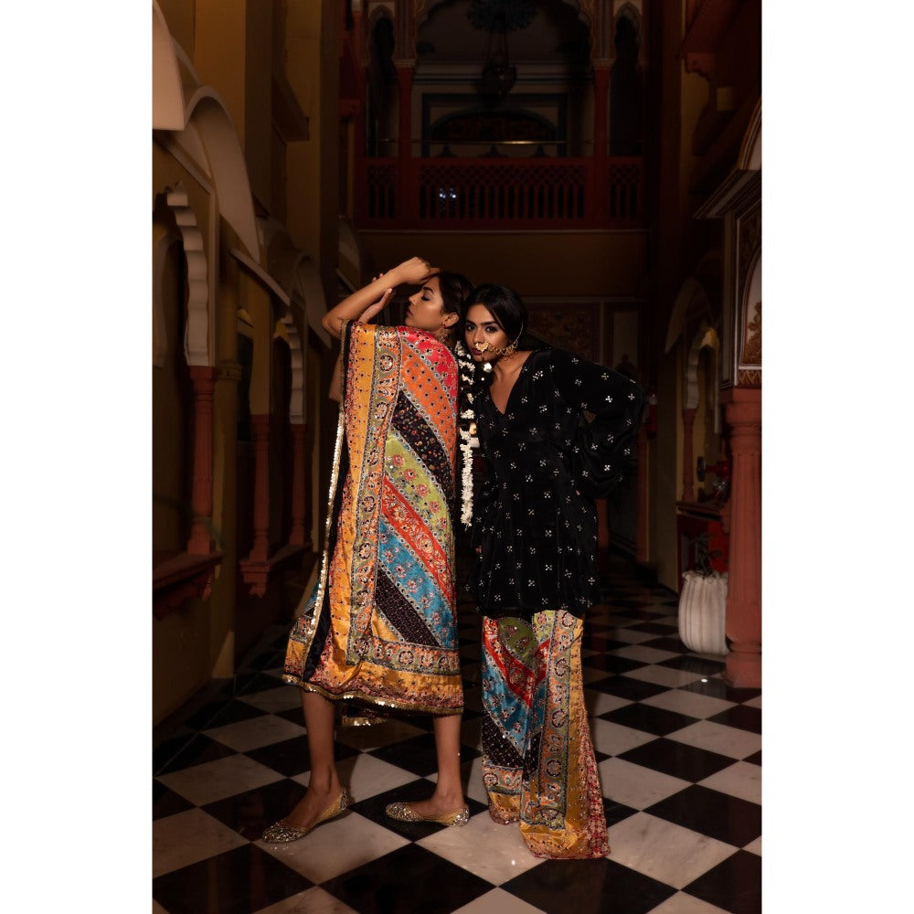 Tussya by Shreya Aadya Multi-Color Kurta with Palazzo (Set of 2)