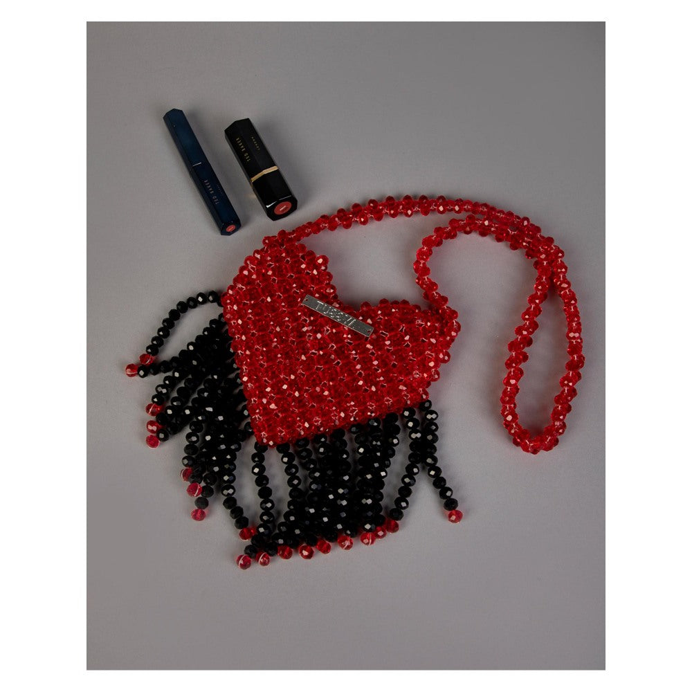 Tussya by Shreya by Shreya Cardinal Crimson - Crystal Sling Bag