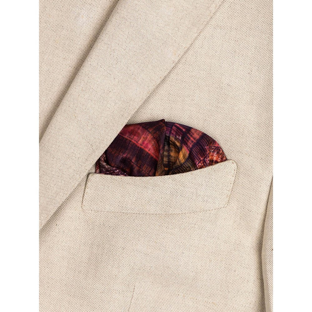 UNALLUME BY NISHA Multi-Colour Printed Pocket Square