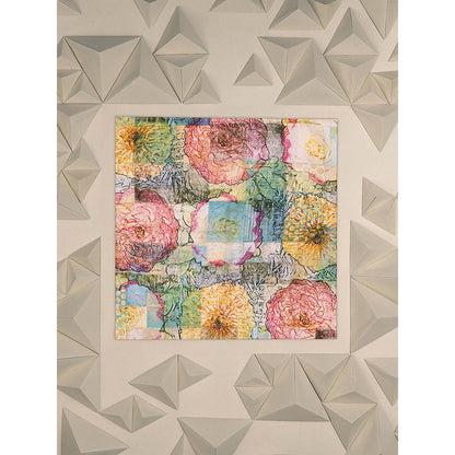 UNALLUME BY NISHA Multi-Colour Floral Pocket Square