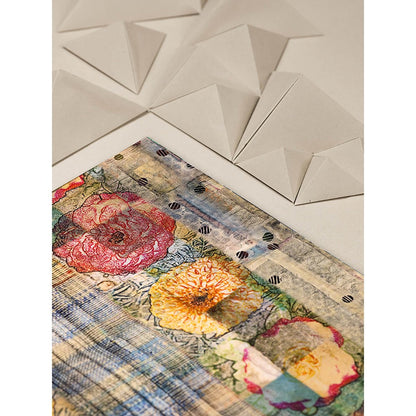 UNALLUME BY NISHA Multi-Colour Floral Pocket Square