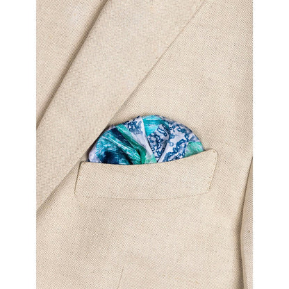 UNALLUME BY NISHA Multi-Colour Floral Pocket Square