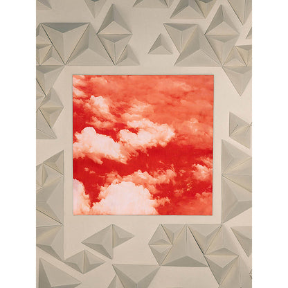 UNALLUME BY NISHA Orange Tie & Dye Pocket Square