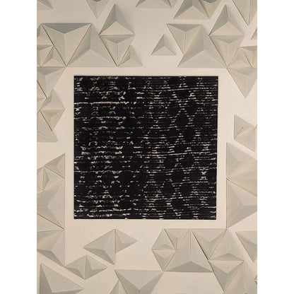 UNALLUME BY NISHA Black Printed Pocket Square