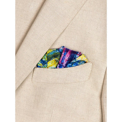 UNALLUME BY NISHA Multi-Colour Printed Pocket Square