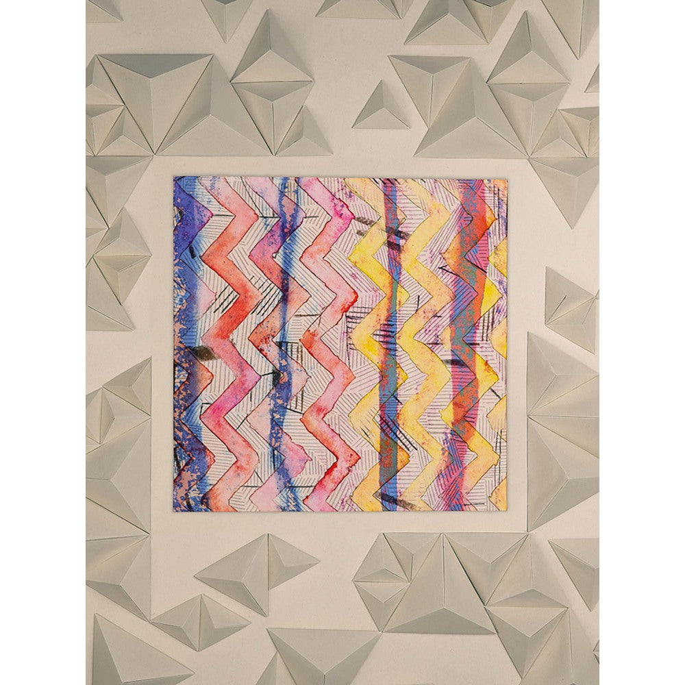 UNALLUME BY NISHA Multi-Colour Printed Pocket Square