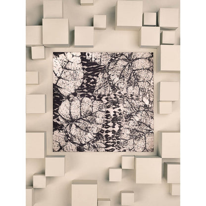 UNALLUME BY NISHA Black Printed Pocket Square