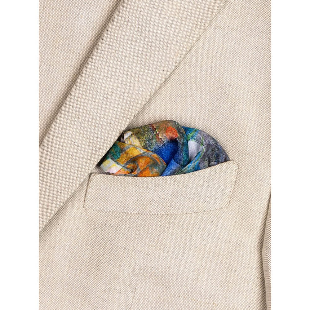 UNALLUME BY NISHA Multi-Colour Printed Pocket Square
