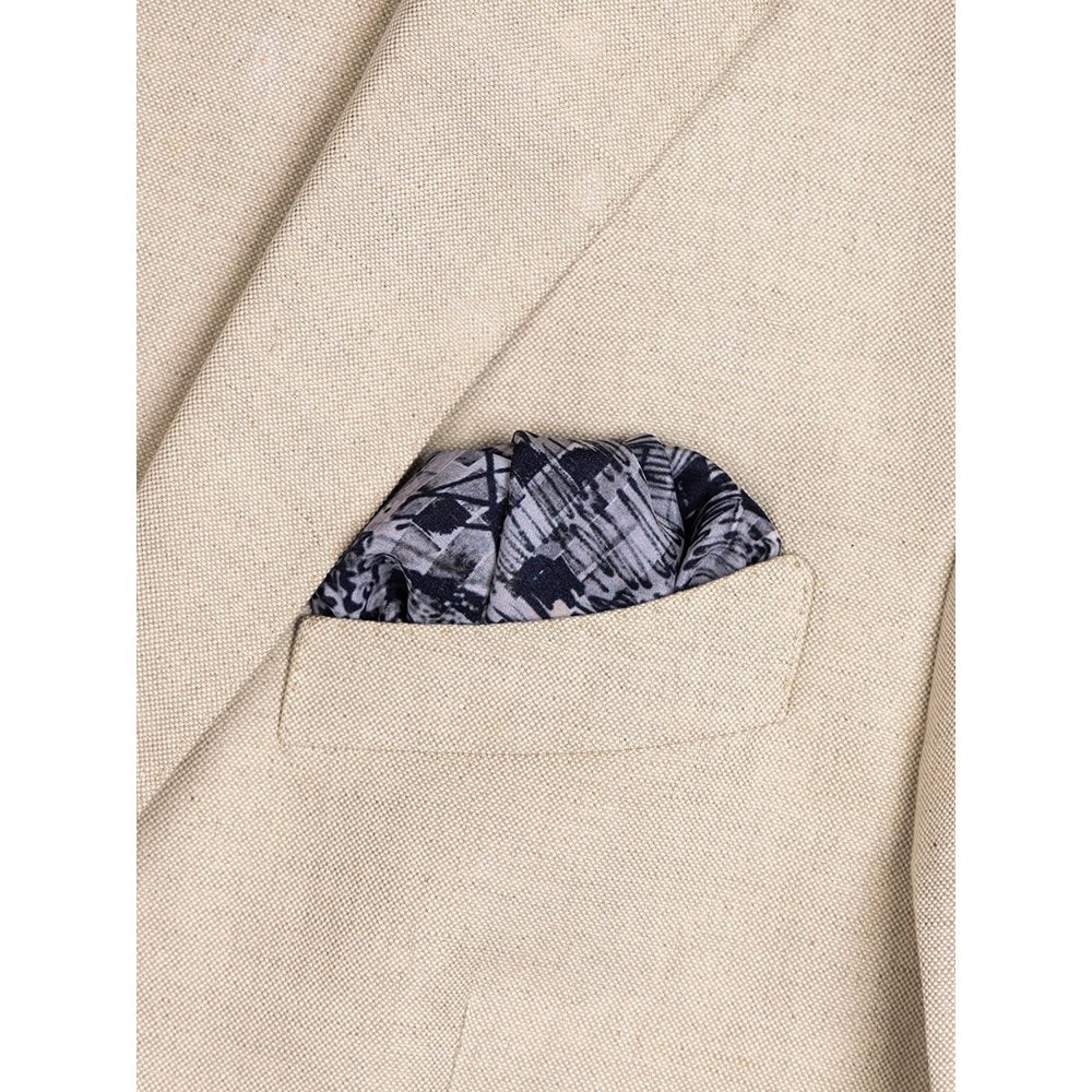 UNALLUME BY NISHA Multi-Colour Printed Pocket Square