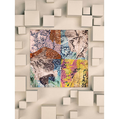 UNALLUME BY NISHA Multi-Colour Printed Pocket Square