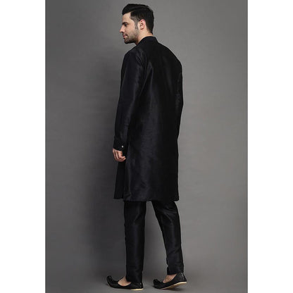 UTSAV FASHION Black Ethnic Thread Work Kurta and Pant