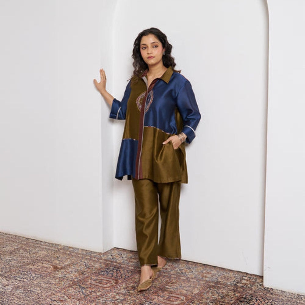 Vaaya The Mosaic Silk Chanderi Co-Ord Set