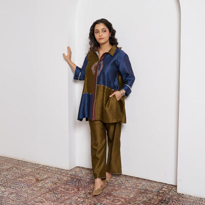 Vaaya The Mosaic Silk Chanderi Co-Ord Set