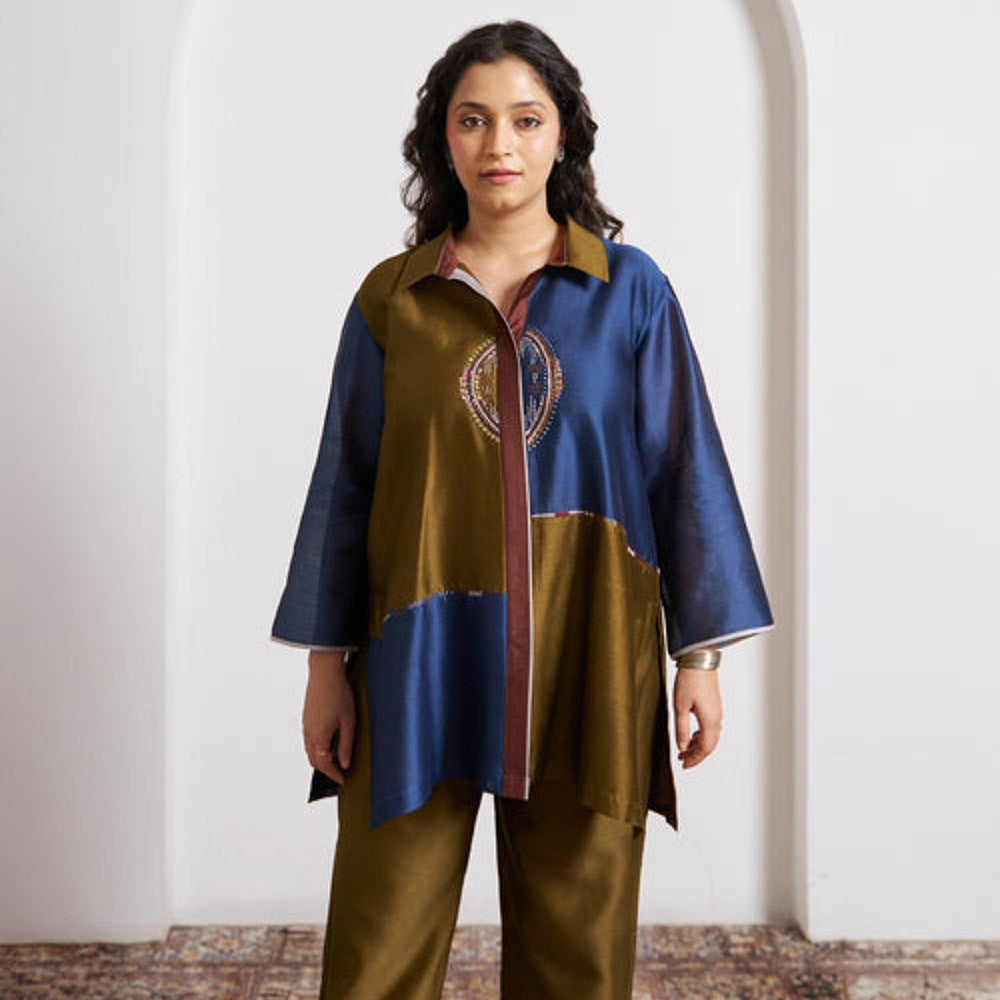 Vaaya The Mosaic Silk Chanderi Co-Ord Set