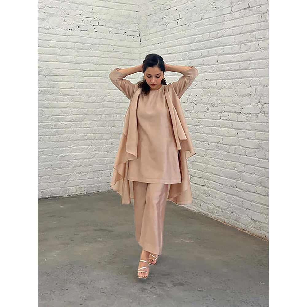 Vaaya The Waterfall Ensemble - Beige Shrug