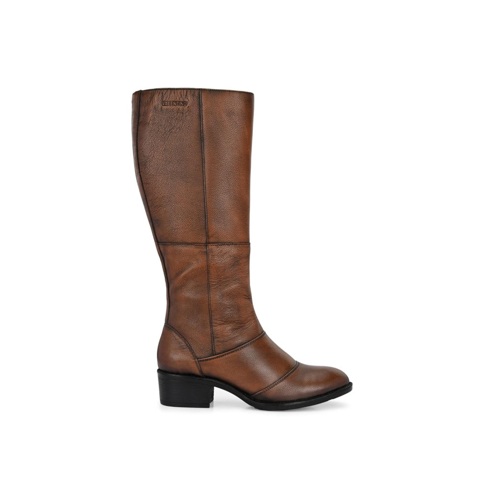 Valentino Women Tan Chelsea Boots
