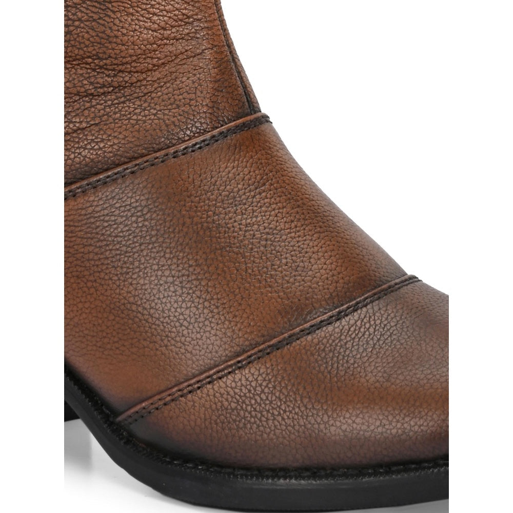 Valentino Women Tan Chelsea Boots