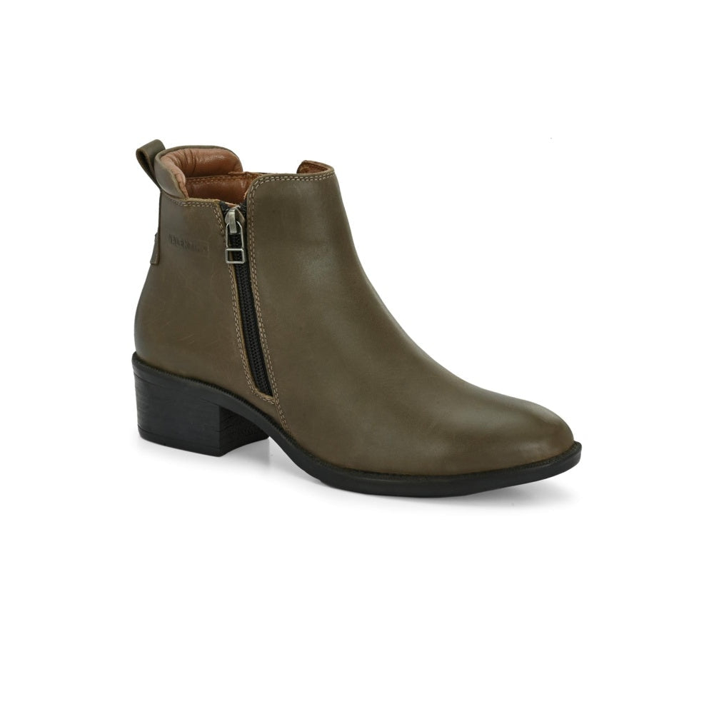 Valentino Women Olive Chelsea Boots