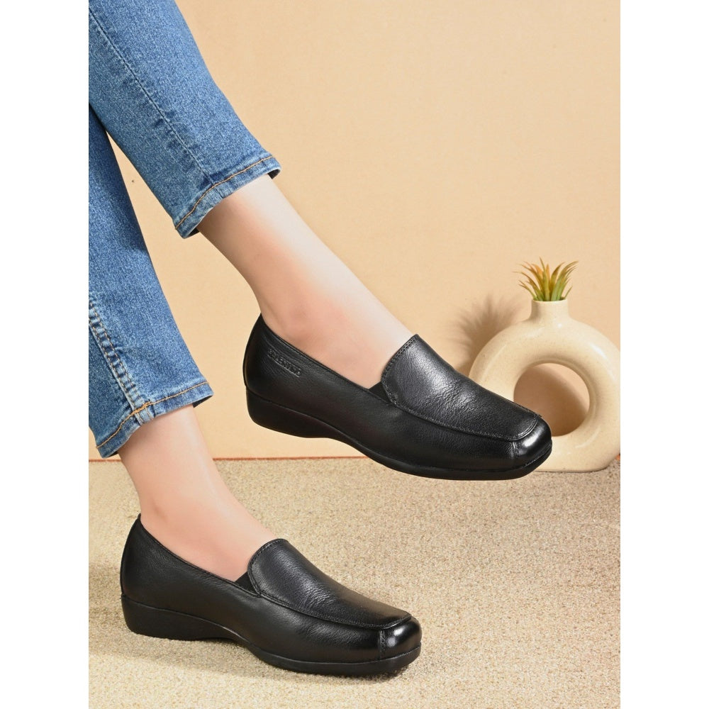 Valentino Women Black Premium Loafers