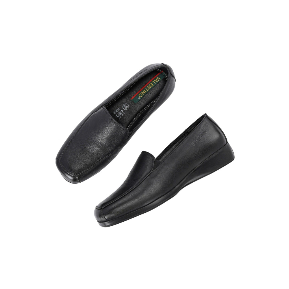 Valentino Women Black Premium Loafers