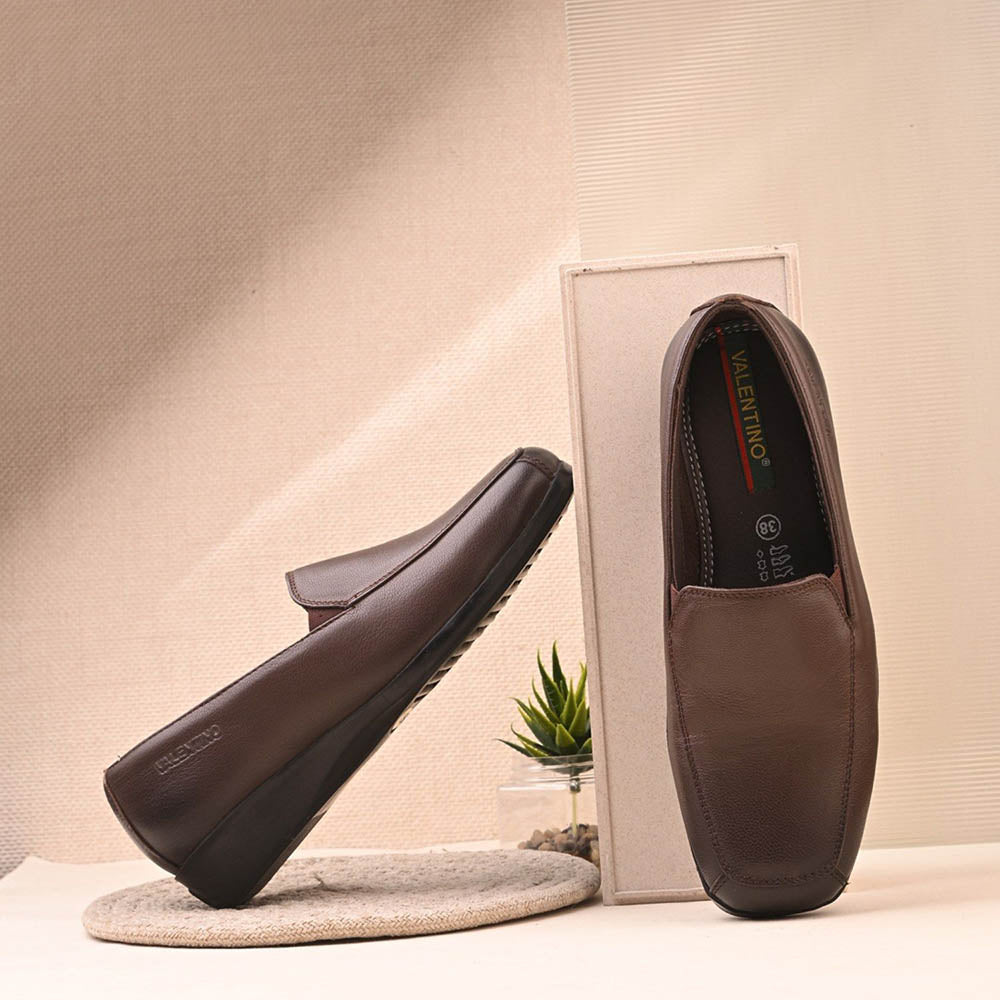 Valentino Women Brown Premium Loafers