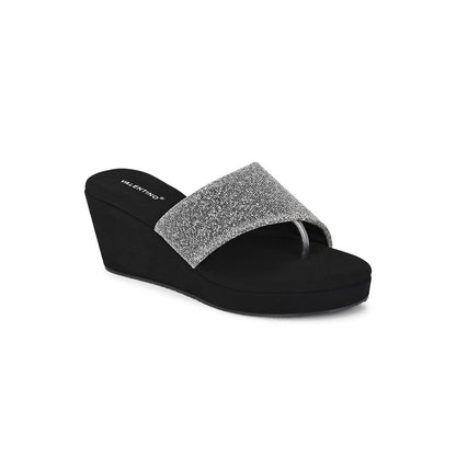 Valentino Women Premium Silver Wedges
