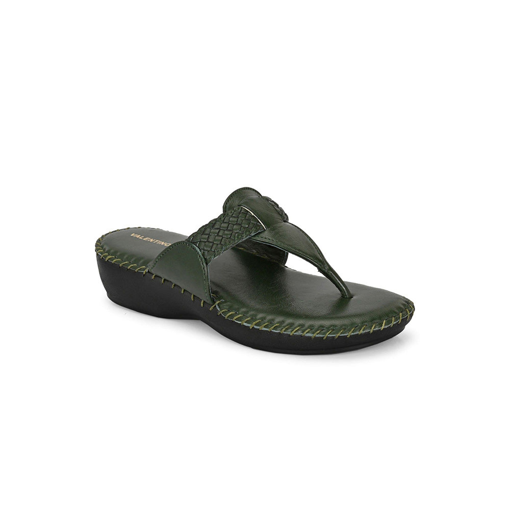 Valentino Women Green Premium Sandals