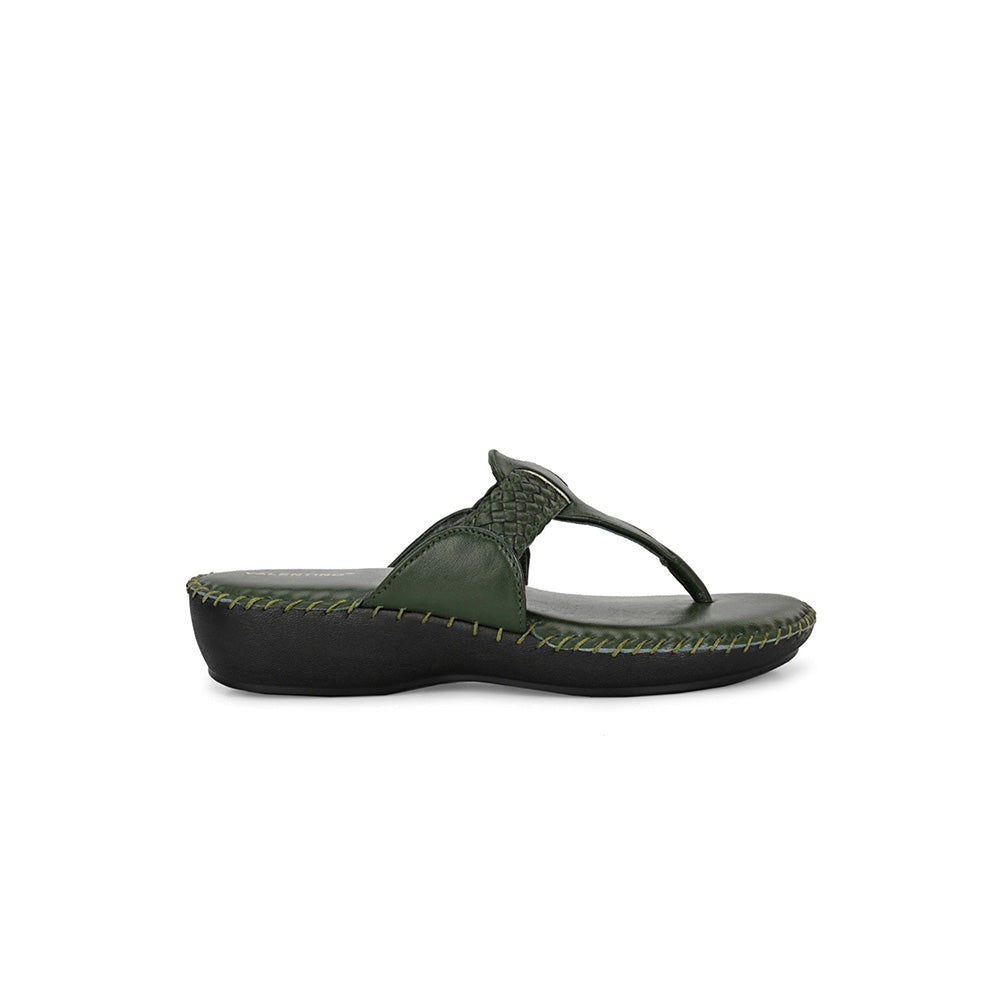 Valentino Women Green Premium Sandals