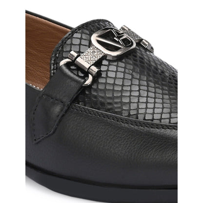 Valentino Women Black Leather Loafers