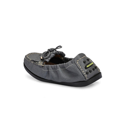 Valentino Women Grey Leather Loafers