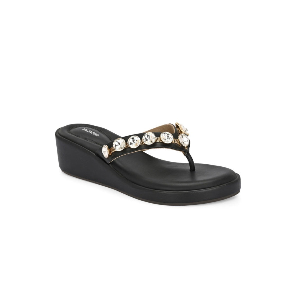 Valentino Women Premium Black Wedges